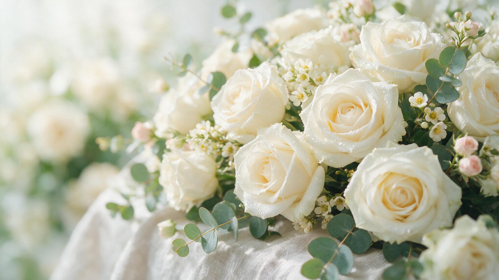 Weiße Rosen